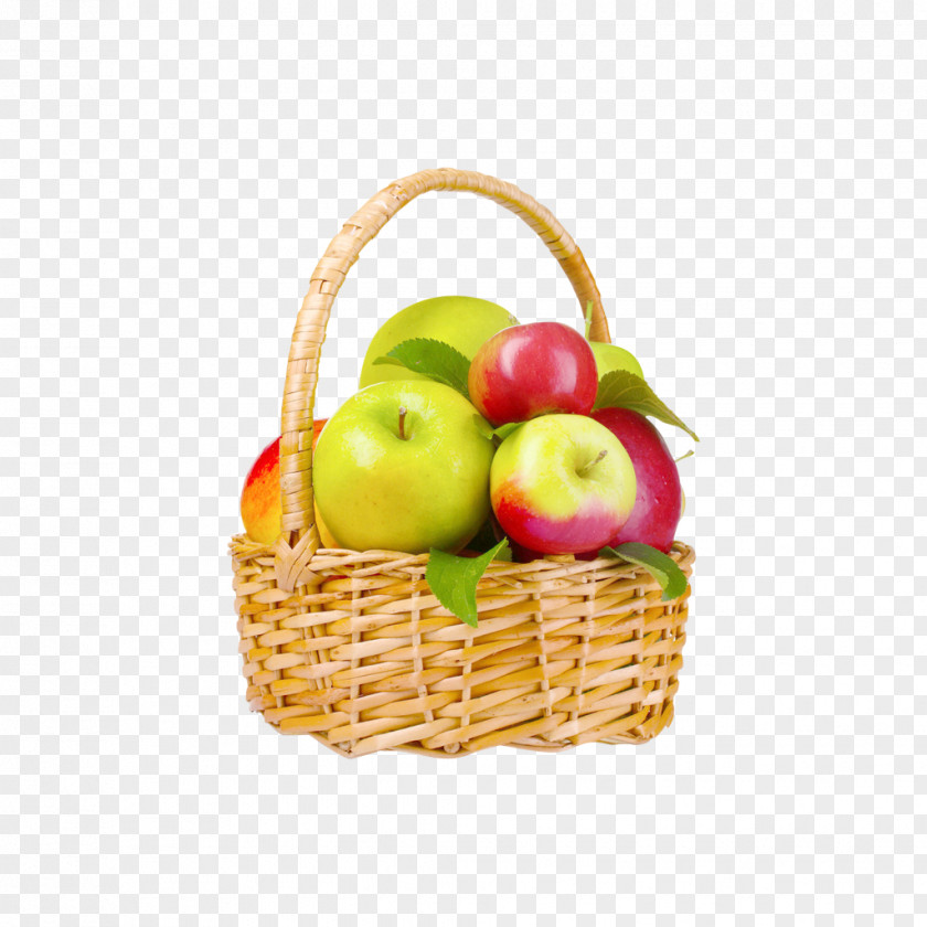 Apple Basket Auglis Fruit PNG