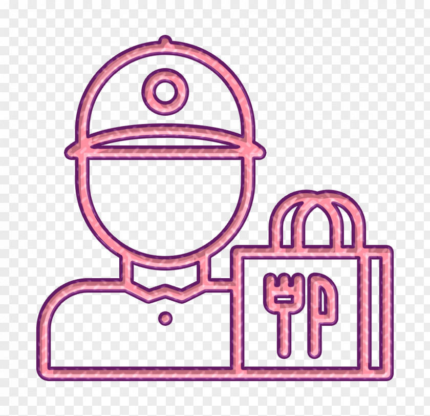 Food Delivery Icon Guy PNG