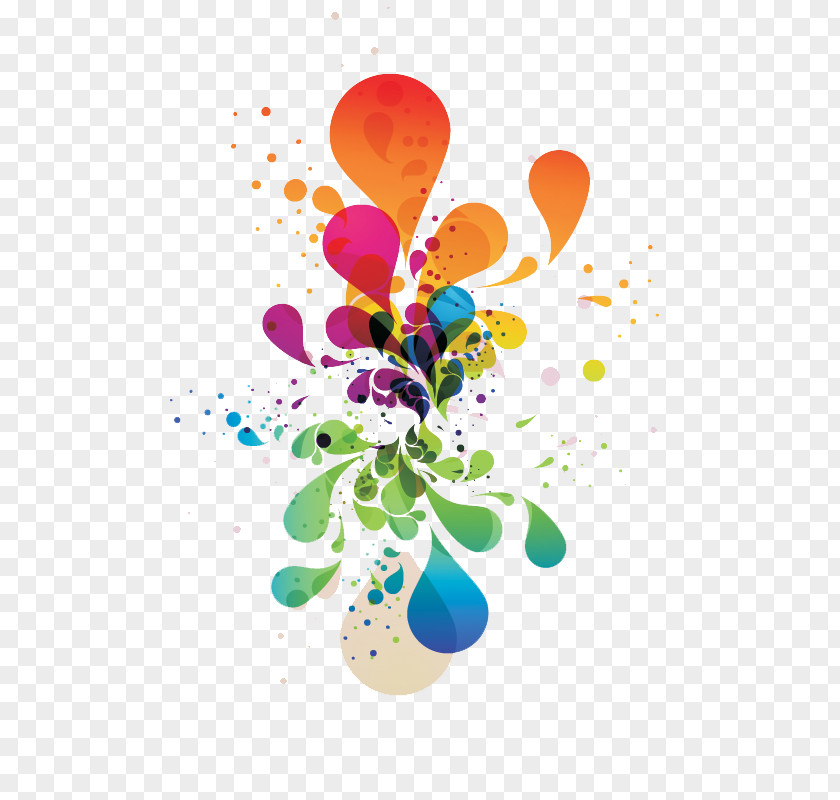 Holi Clipart Color PNG