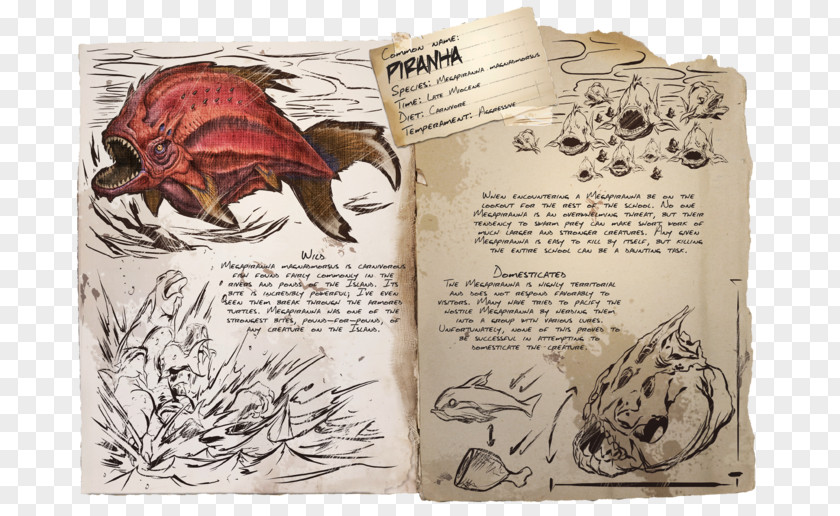 ARK: Survival Evolved Parasaurolophus Megapiranha Paranensis Xbox One PNG