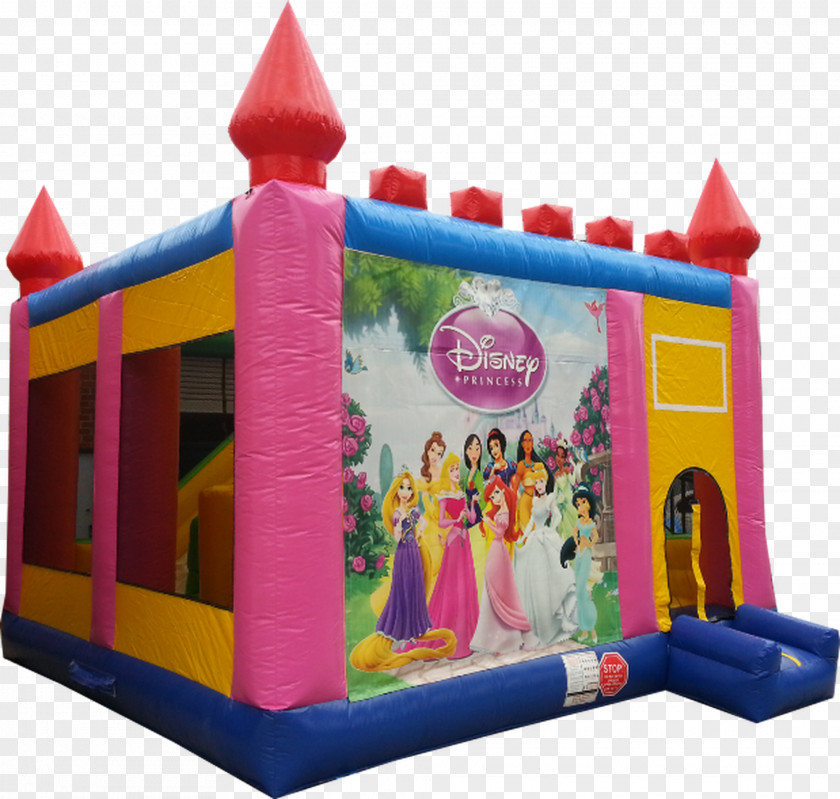 Castle Princess Playground Slide Game Toy Inflatable Bouncers Recreation PNG