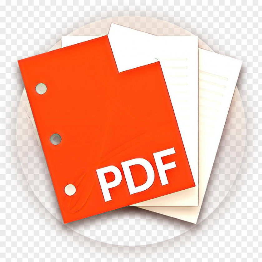 Document Logo Orange PNG