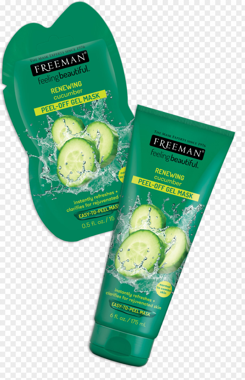 Mask Freeman Feeling Beautiful Dead Sea Minerals Anti-Stress Facial Cucumber Peel-Off Cosmetics PNG