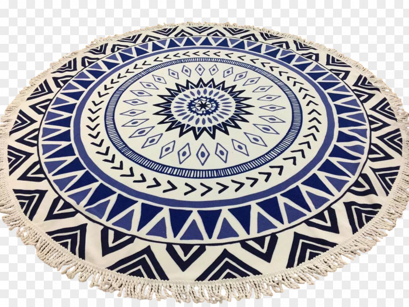 Anchor Black And White Aztec Towel その他 【20個セット】大きなラウンドレジャータオル MRTS-31024 Circle Beach Pattern PNG