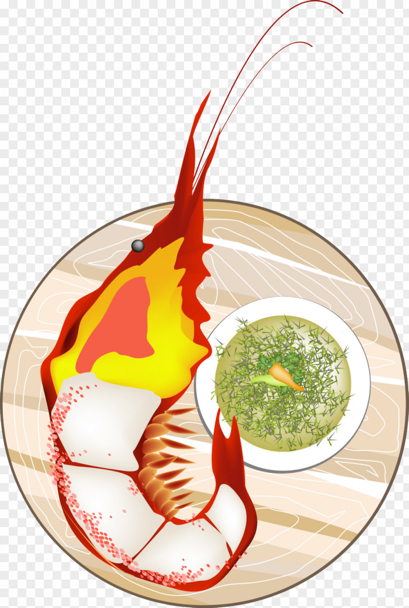 Hand-painted Lobster Thai Cuisine Sweet And Sour Seafood Giant Freshwater Prawn Shrimp PNG