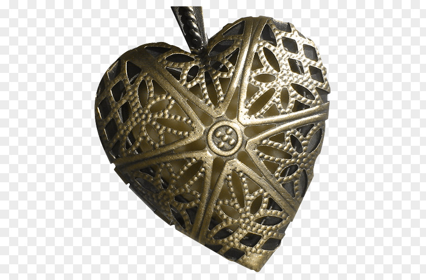 Metal Pattern Heart PNG