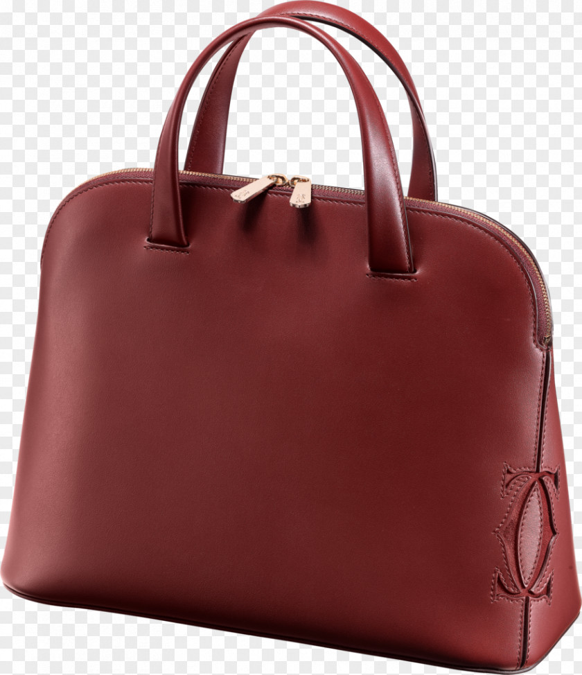 Bag Handbag Red Leather Spinel PNG