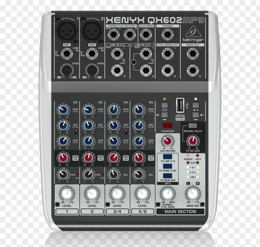 Microphone Behringer Xenyx 302USB Audio Mixers PNG
