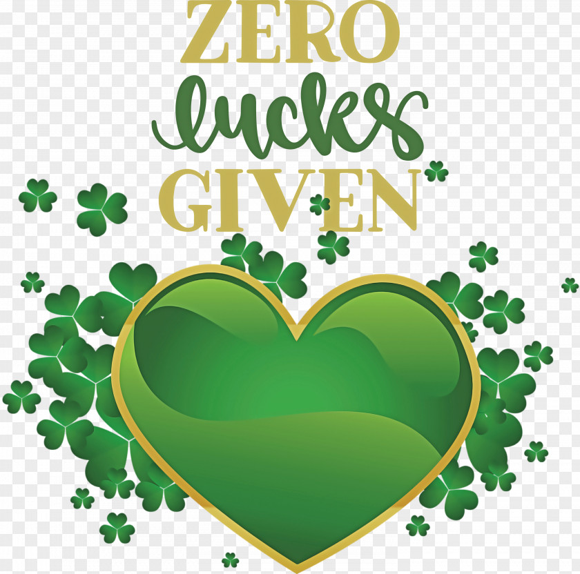 Zero Lucks Given Lucky Saint Patrick PNG