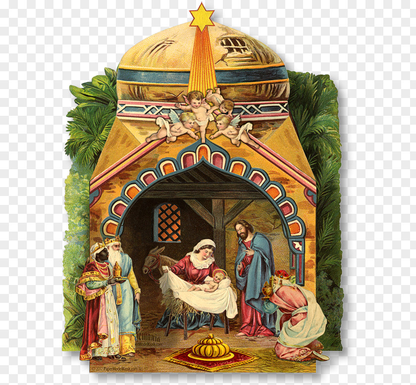 Christmas Nativity Scene Of Jesus Manger Adoration The Magi PNG