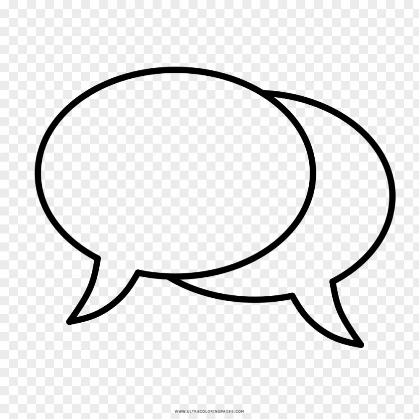 Dialogo Speech Balloon Drawing Coloring Book Black And White PNG