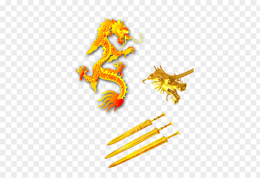 Dragon Sword China Chinese PNG