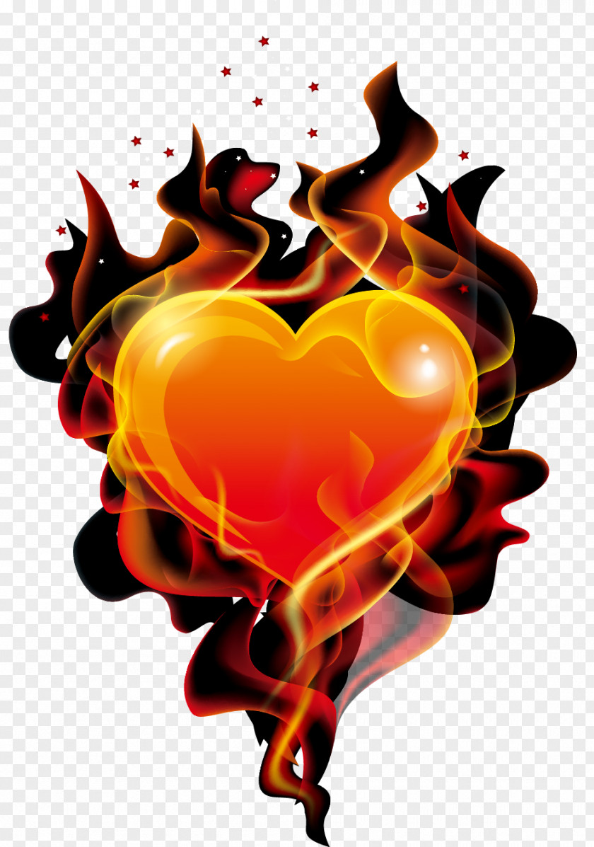 Flame Of Love T-shirt Combustion PNG