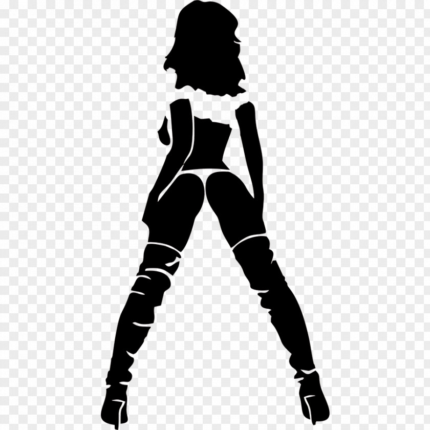 Silhouette Decal Sticker Woman Stencil PNG