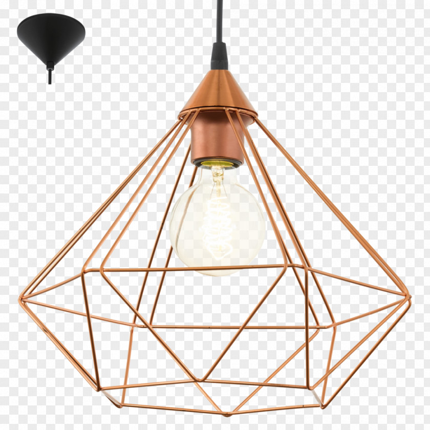 Tiffany Ceiling Lamps Edison Screw Lighting Pendant Light Copper PNG