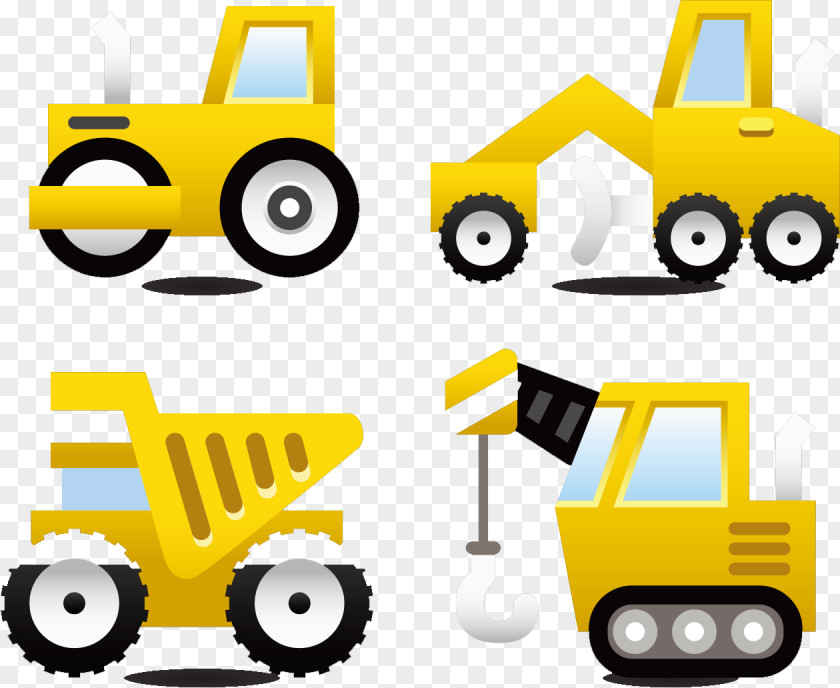 Various Types Of Work Car Decoration Elements Motor Vehicle Clip Art PNG