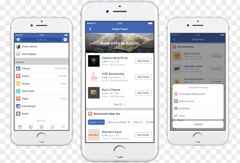 Facebook Take-out Online Food Ordering Delivery Restaurant PNG