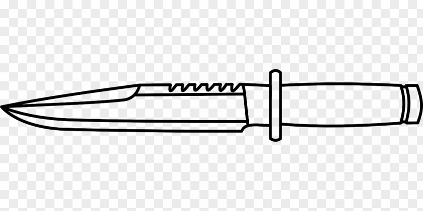 Knife Black And White Hunting & Survival Knives Clip Art PNG