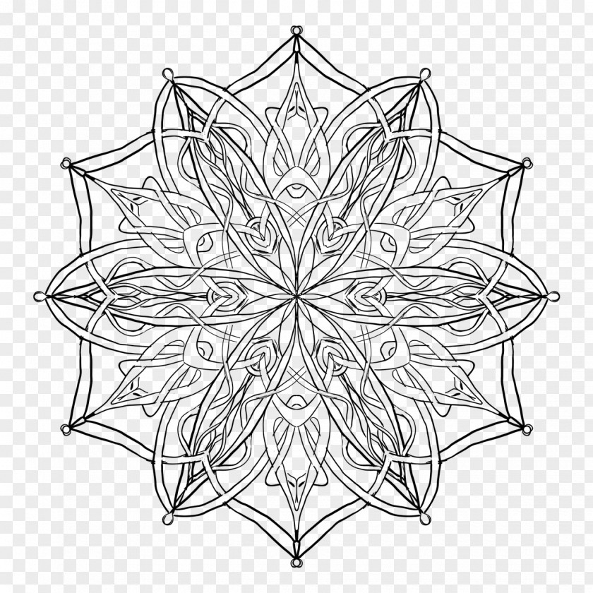 Mandala Meditation PNG