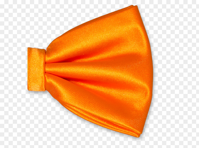Satin Bow Tie / Orange Necktie Polyester PNG
