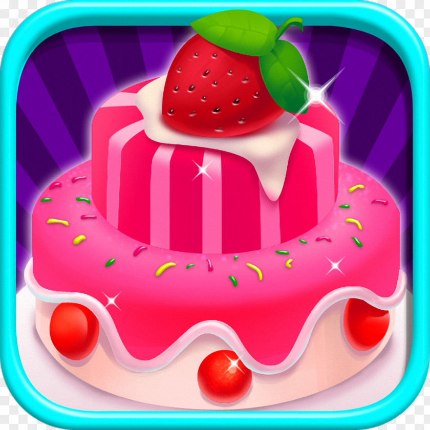 Strawberry Cake Decorating Royal Icing Sweetness PNG