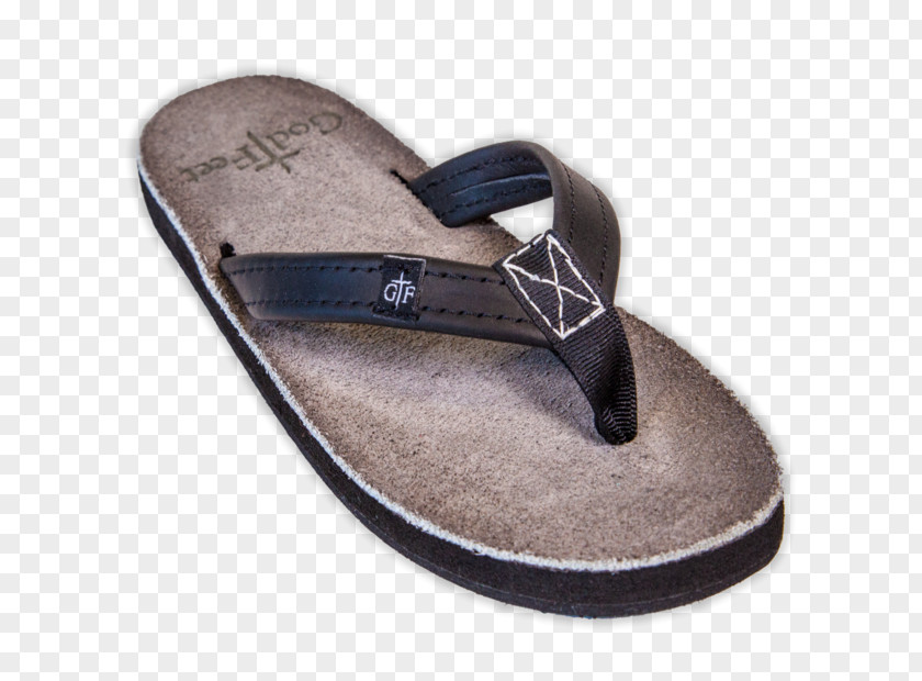 Suede Leather Flip-flops Slipper Shoe PNG