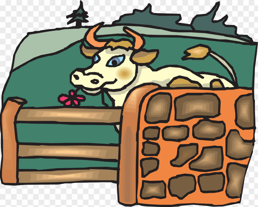 Beef Cattle Pasture Grazing Clip Art PNG