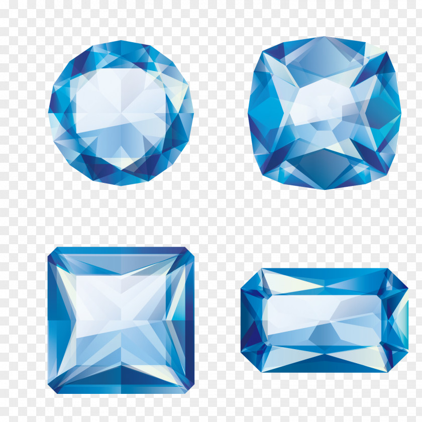 Sapphire Vector Gemstone Jewellery PNG