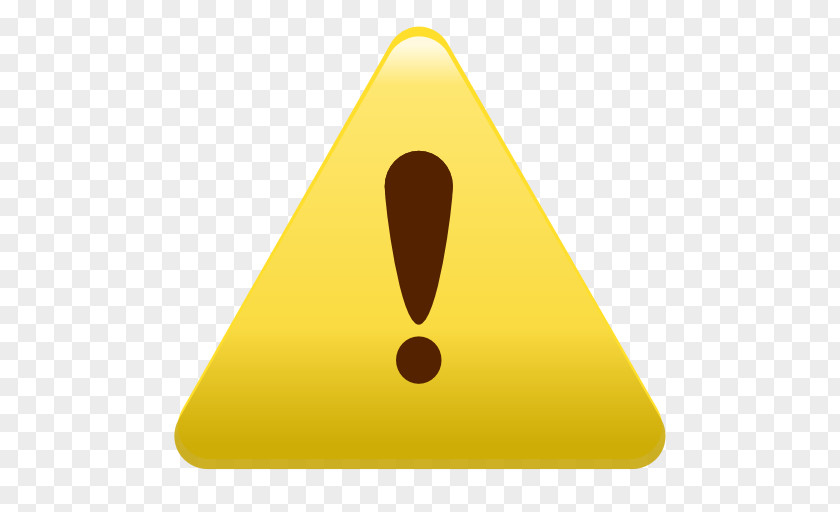 Attention Line Triangle Yellow PNG