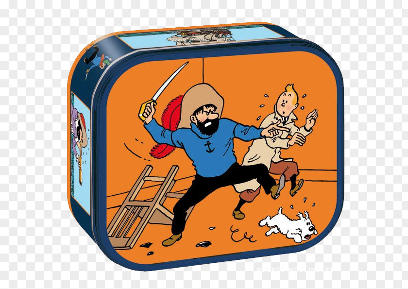 Book The Secret Of Unicorn Tintin In Land Soviets Prisoners Sun Captain Haddock Red Rackham's Treasure PNG