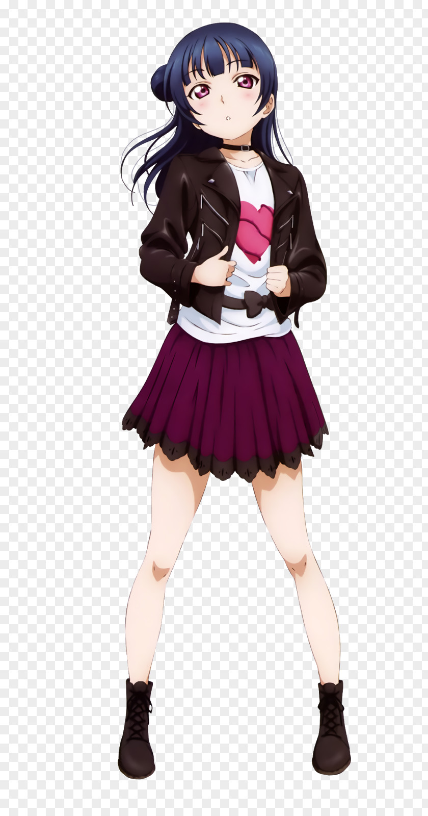 Love Live! School Idol Festival Sunshine!! Aqours Strawberry Trapper Anime PNG Anime, Floating hair clipart PNG