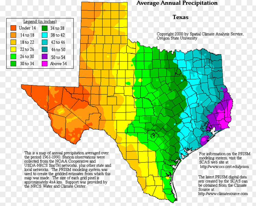 Meteorological Texas Precipitation Climate Rain Map PNG