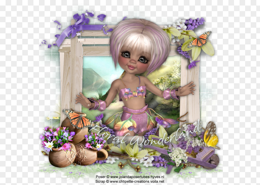 PLAYGROUND Top View Doll Figurine PSP Perion Network Animation PNG