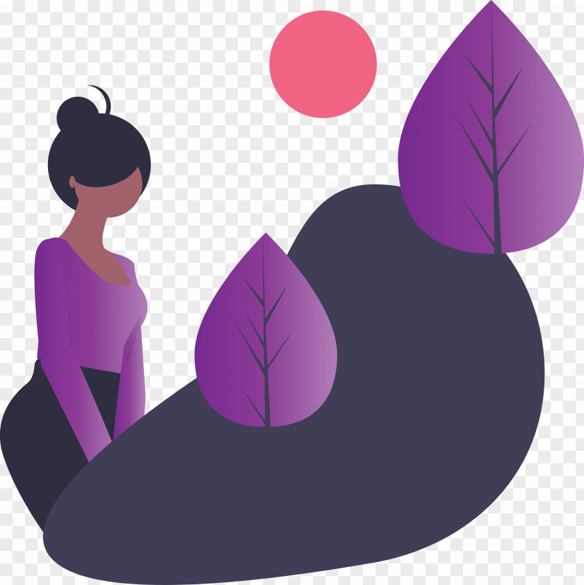 Purple Violet Tree Furniture Plant PNG