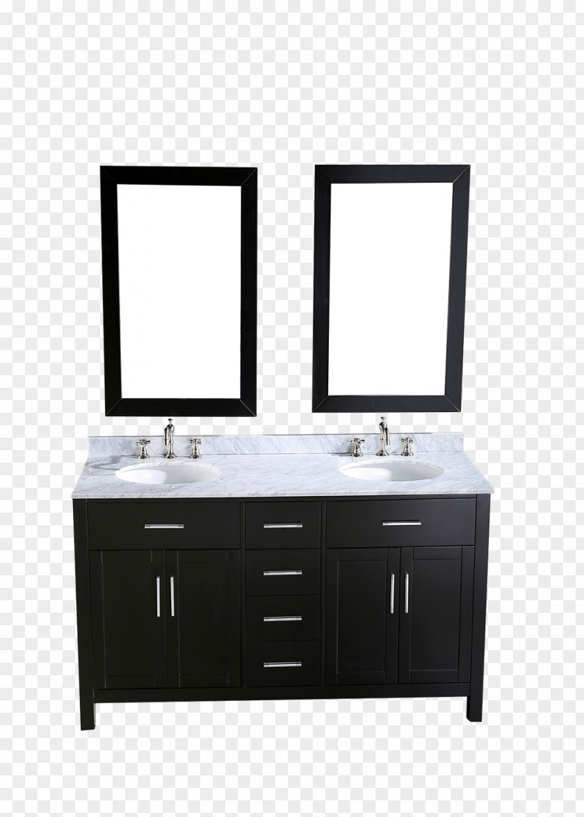 Sink Brushed Metal Bathroom Cabinet Mirror PNG
