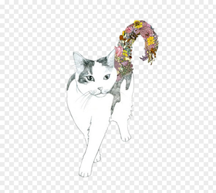 White Cat Siamese Kitten T-shirt Chipmunk Illustration PNG