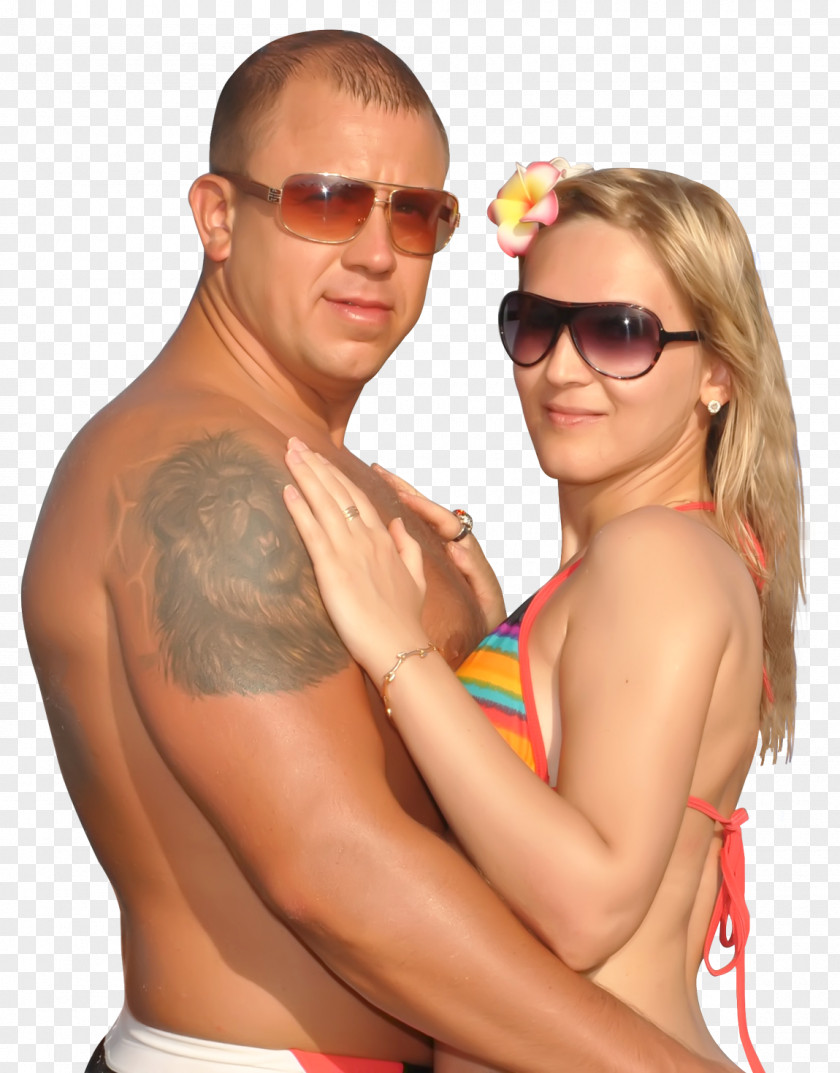 Couple Woman Sun Tanning Marriage PNG