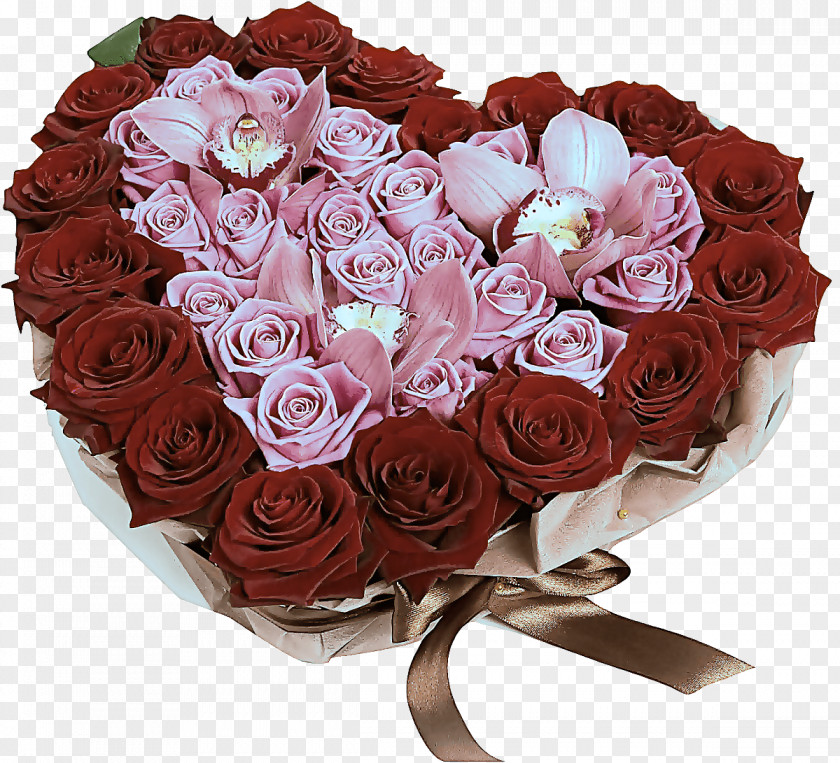 Valentines Day Pink Garden Roses PNG