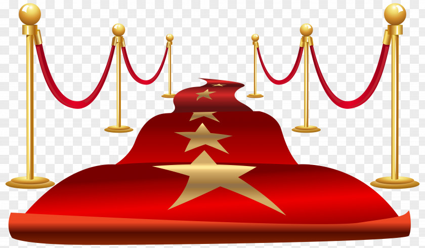 Cartoon Five-pointed Star Red Carpet Clip Art PNG