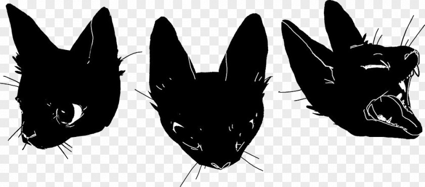 Fawn Black And White Cat Clip Art PNG