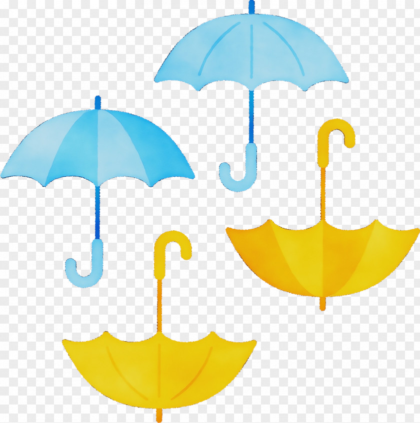 Umbrella Yellow Line PNG