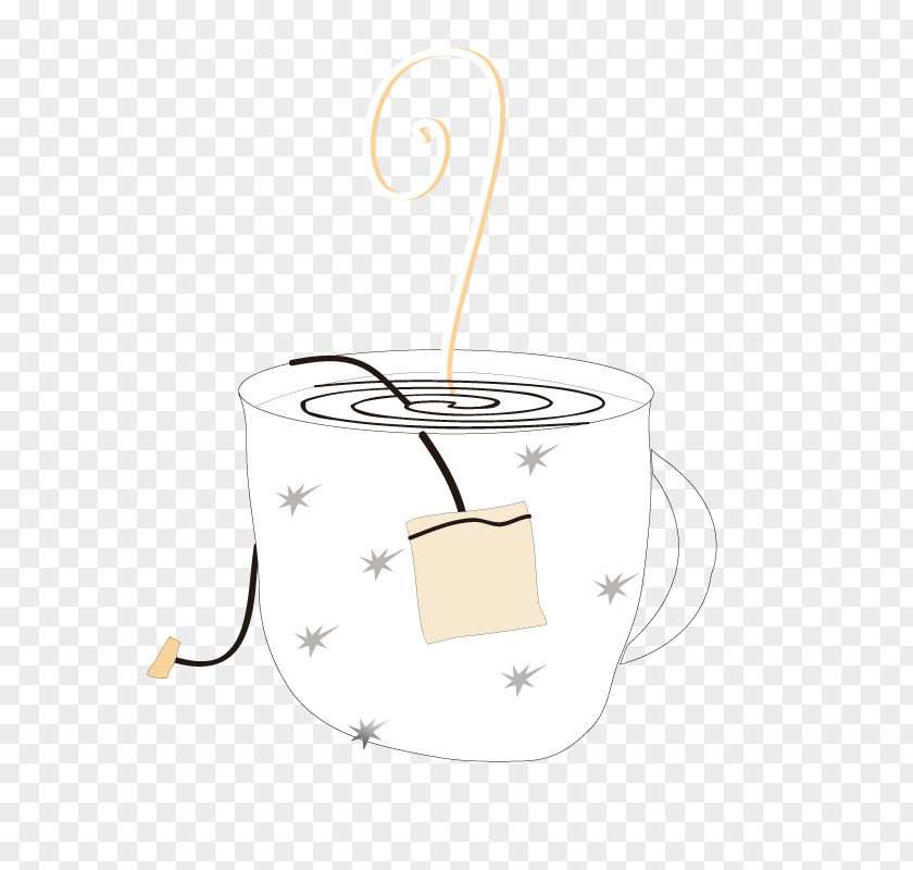 It Is Tea Cup Vector Yellow Pattern PNG