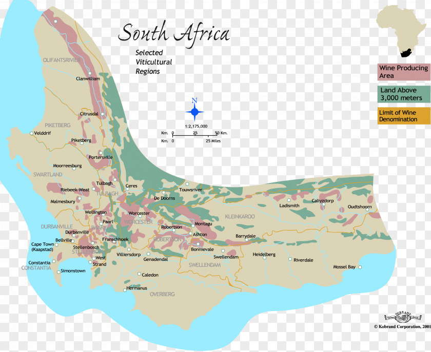 South Africa African Wine White Map PNG
