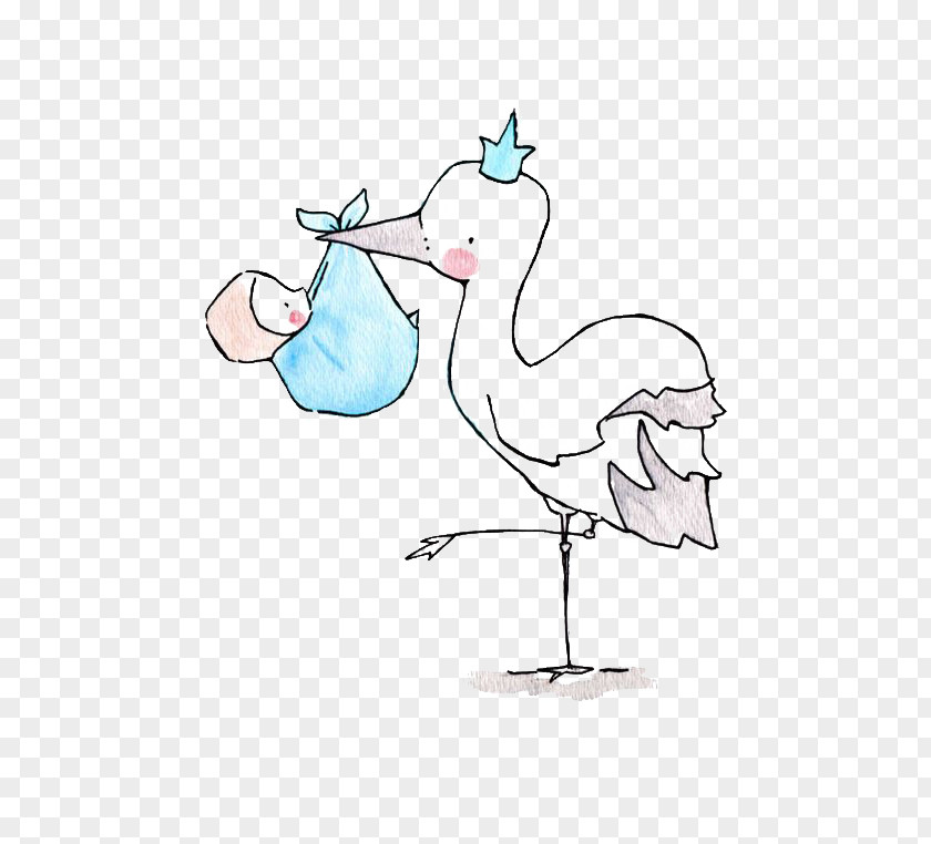 Crane Paper Drawing Art Illustration PNG