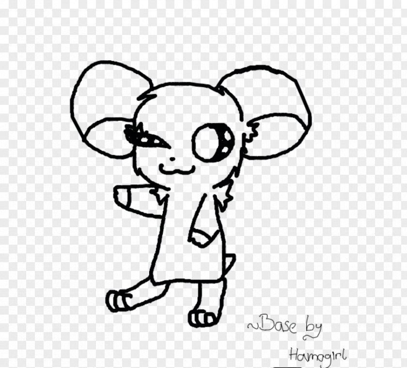 Cute Hamster Black And White Line Art Coloring Book Clip PNG