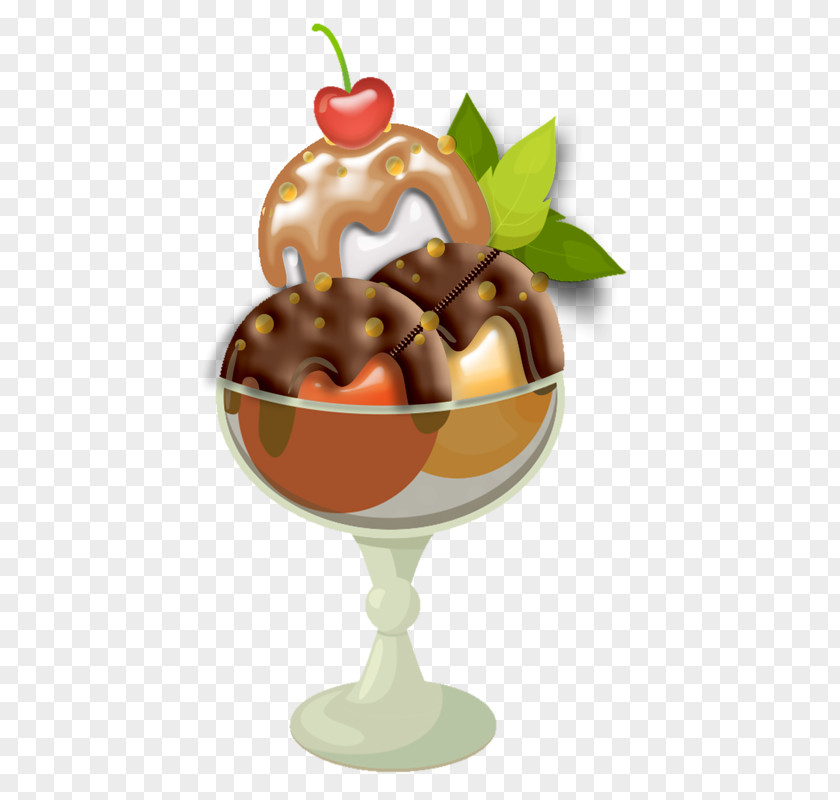 Ice Cream Sundae Chocolate PNG