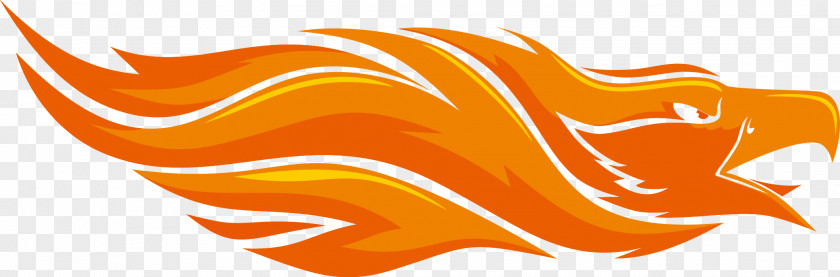 Phoenix Silhouette Flame Fire Computer File PNG