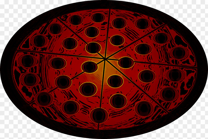 Red Pattern Circle PNG