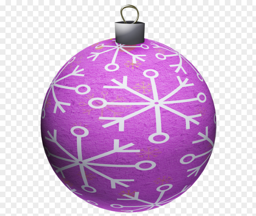 Purple Ball Christmas Ornament PNG