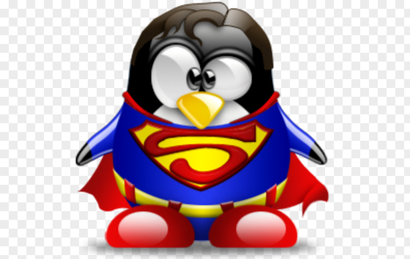 Superman Penguin Tux Racer Tuxedo PNG